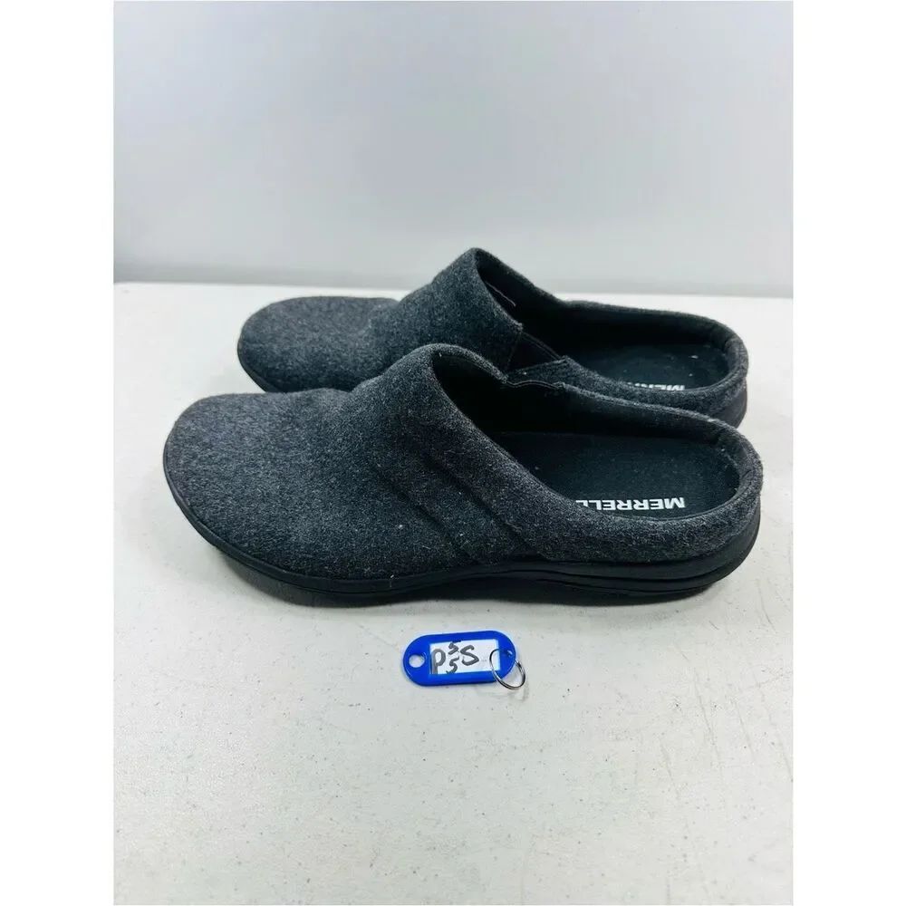 Merrell Dassie Stitch Slide Wool Womens szie 10 Grey Wool Slip On Clogs Shoes